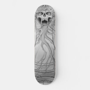 Skateboard Gravure Métal lourd Crâne de mort