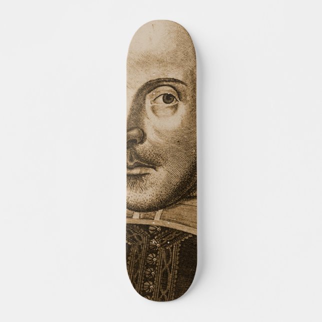 Skateboard Gravures de Shakespeare Droeshout (Devant)