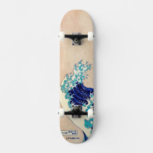 Skateboard Great Wave Off Kanagawa Japonais Vintage Print Art