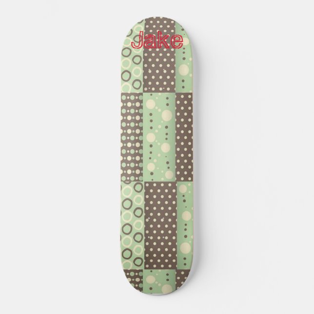 Skateboard Green Brown (Front)