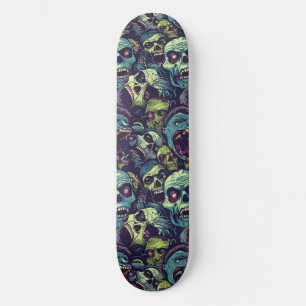 Skateboard Green Zombie Éffrayant Halloween Skate