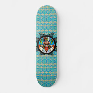 Skateboard Grenouille de tatouage Tiki