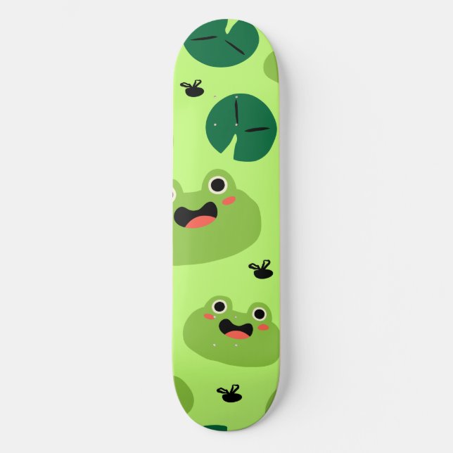 Skateboard Grenouille drôle (Recto)