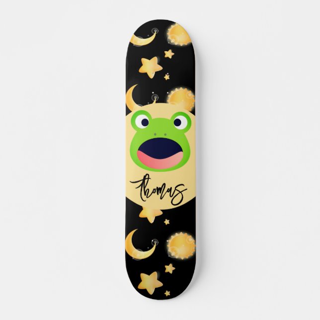 Skateboard Grenouille spatiale (Devant)