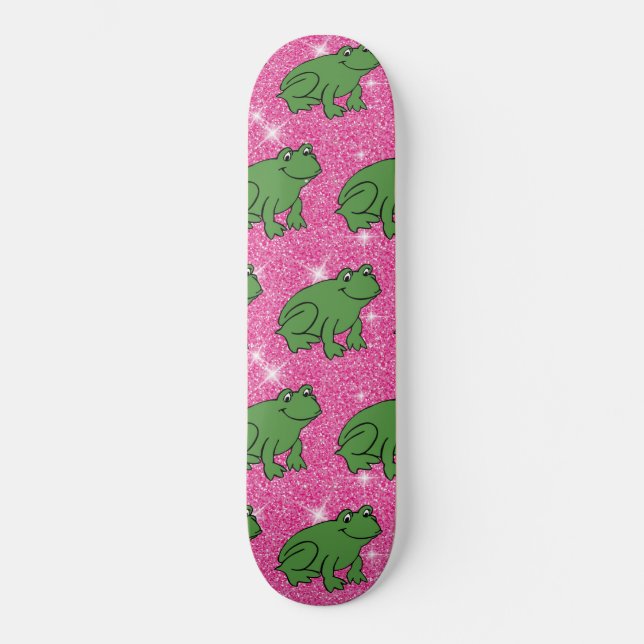 Skateboard Grenouille verte Animaux amphibiens Parties scinti (Recto)