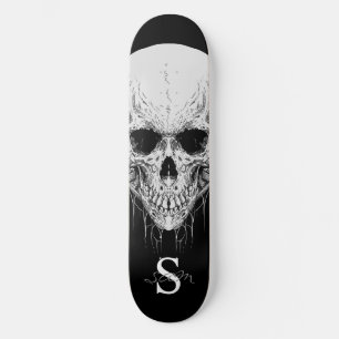 skateboard Grey Skull Monogram 