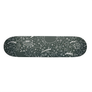 Skateboard Griffonnage de l'espace