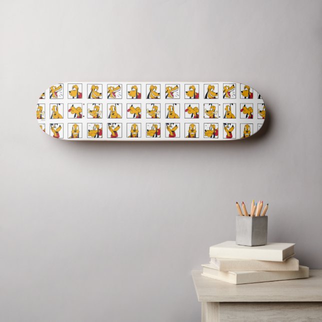 Skateboard Grille d'expression de Pluton (Art mural (Horz))