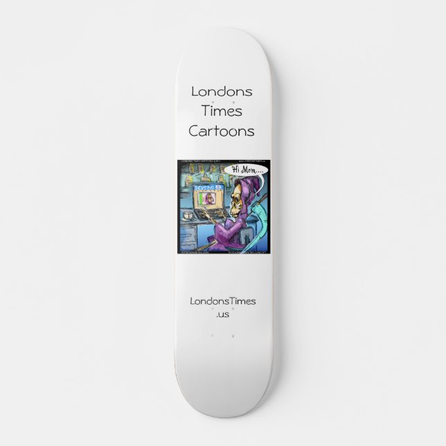 Skateboard Grim Reaper et Skythe Funny Skateboards (Devant)