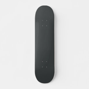 Skateboard Gris de charbon de bois (couleur solide) 