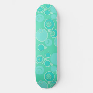 Skateboard Grosses bulles dans le Merci Turquoise partout