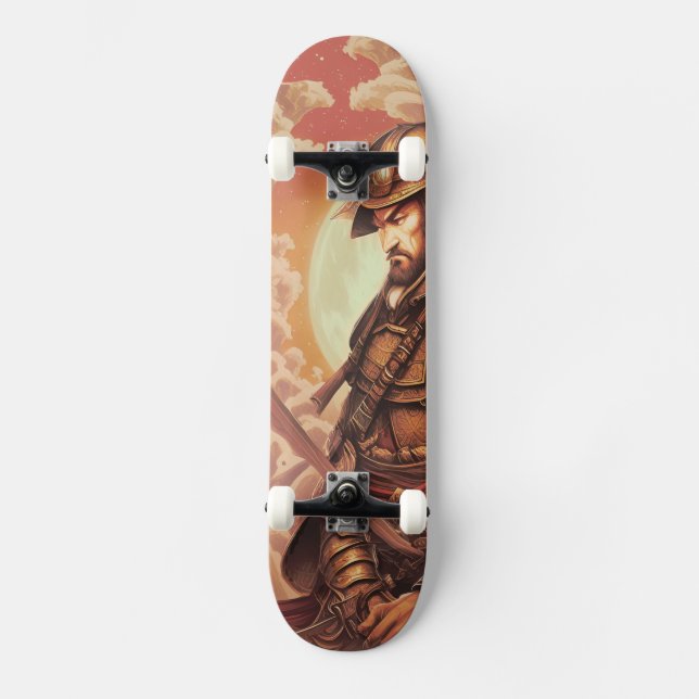 Skateboard Guerrier samouraï (Recto)
