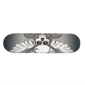 Skateboard Guitar skull