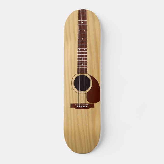 Skateboard Guitare acoustique (Recto)