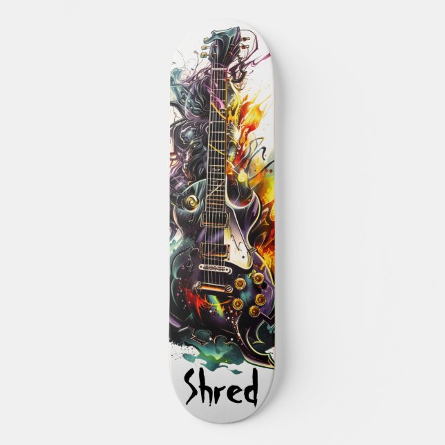 Skateboard Guitare électrique (Recto)