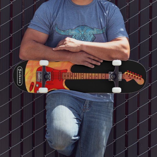 Skateboard Guitare électrique personnalisée (Extérieur 3)