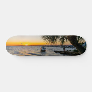 Skateboard Gulf Breeze Floride Sunset Skate board