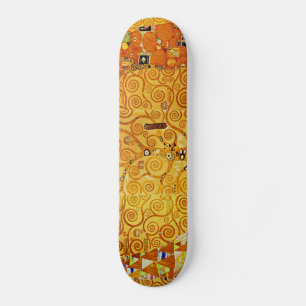 Skateboard Gustav Klimt Arbre de vie Art Nouveau Imprimer