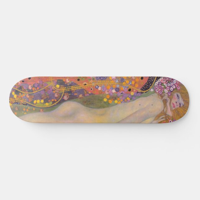 Skateboard Gustav Klimt - Serpents d'eau II (Horz)