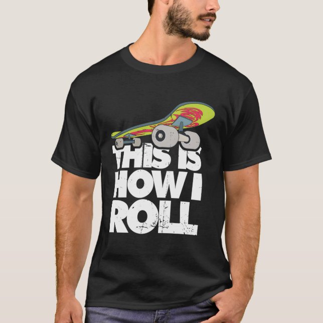 Skateboard Halfpipe Tricks Extreme Sports Skateboa T-Shirt (Front)