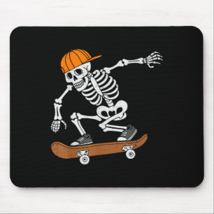 Skateboard Halloween Costume Skeleton Skateboardin Mouse Pad