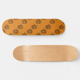 Skateboard Halloween gribouillages citrouilles pompes bohèmes