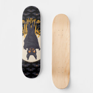 Skateboard Halloween Monster Bat
