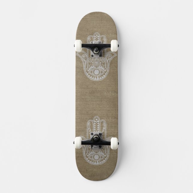 Skateboard HAMSA Main de Fatima symbole amulet (Recto)