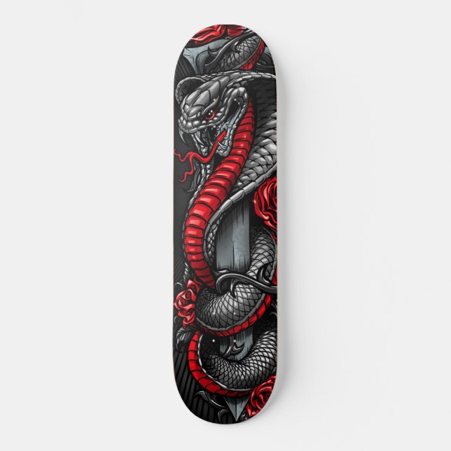 Skateboard Hardcore Japanese Street Cobra Classic Skate Deck (Recto)