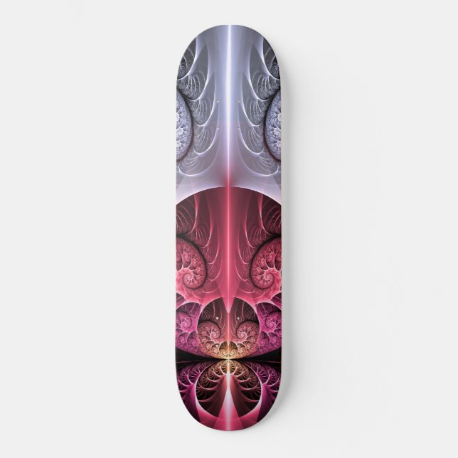 Skateboard Heartbeat, Abstrait surreal Imaginaire Fractal Art (Recto)
