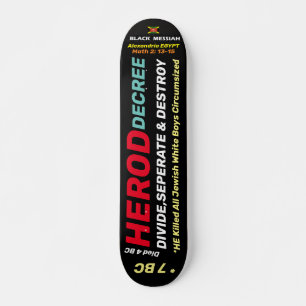 Skateboard HÉROD DECREE Skateboard, pont de 7 ¾ po