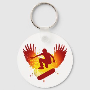 skateboard. hi-fi. keychain