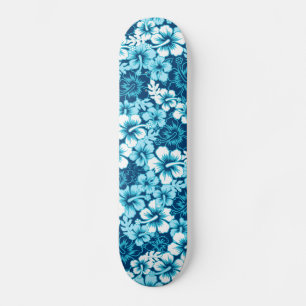 Skateboard hibiscus floral surf
