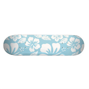 Skateboard Hibiscus tropical Hawaïen clair