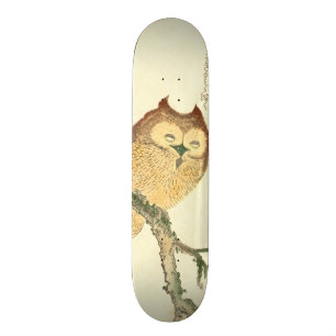 Skateboard Hibou japonais vintage de l'impression   de