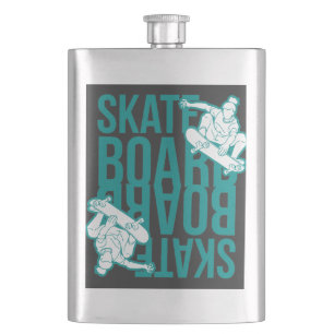 skateboard hip flask
