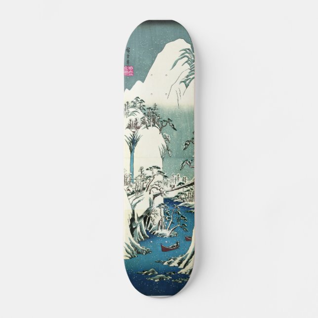 Skateboard Hiver 1830 de rivière de Fuji (Recto)