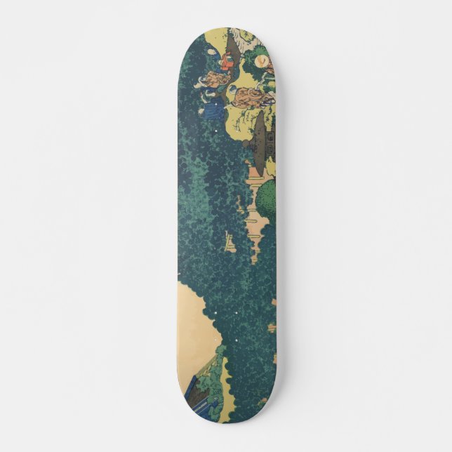 Skateboard Hokusai : Les pins circulaires d'Aoyama (Devant)