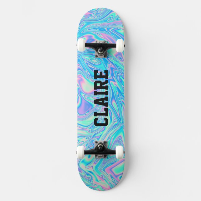 Skateboard Holographie de design cool unique (Recto)