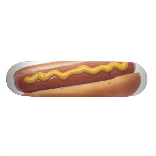 Skateboard Hot-dog avec de la moutarde