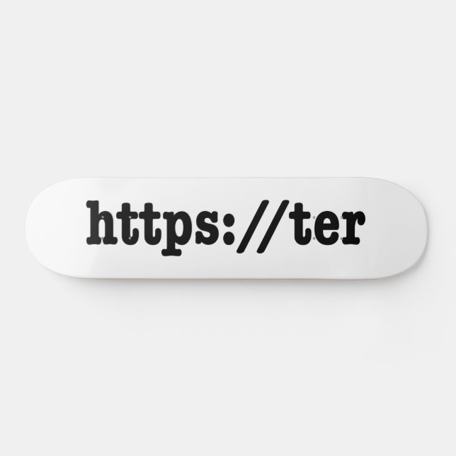 Skateboard https://ter / code html (Horz)