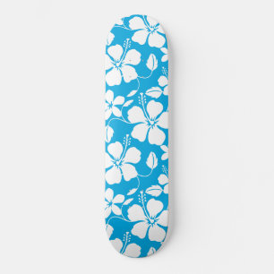 SKATEBOARD HULA HAÏIENNE (HIBISCUS) BLEU