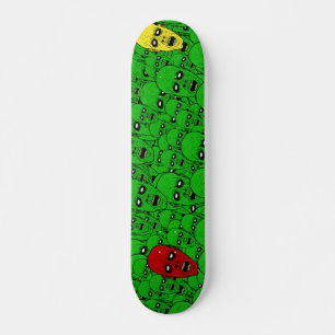 Skateboard Hungry Undead Zombie Heads