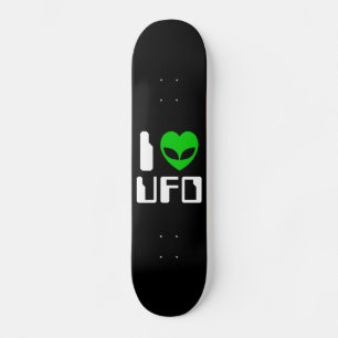 Skateboard I Alien Heart UFO