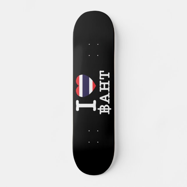 Skateboard I Heart (Amour) Baht (Recto)