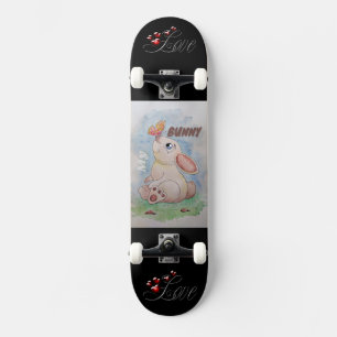 Skateboard I Love My Bunny dessin animé