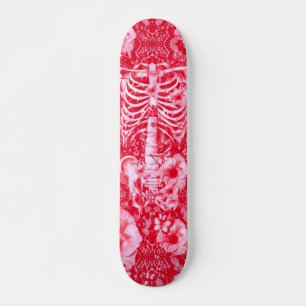Skateboard Idiopathie squelette de dentelle florale Idiot