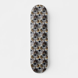 Skateboard Il est temps de faire la fête des crânes sauvages 