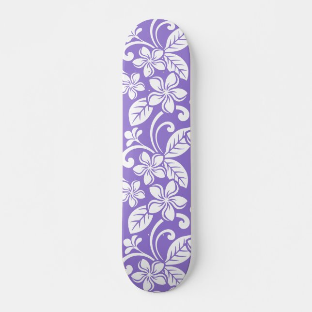 SKATEBOARD ÎLE PLUMERIA (LAVENDER) (Devant)