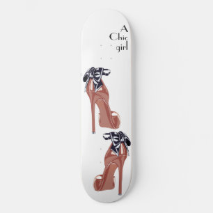 Skateboard Illustration chic